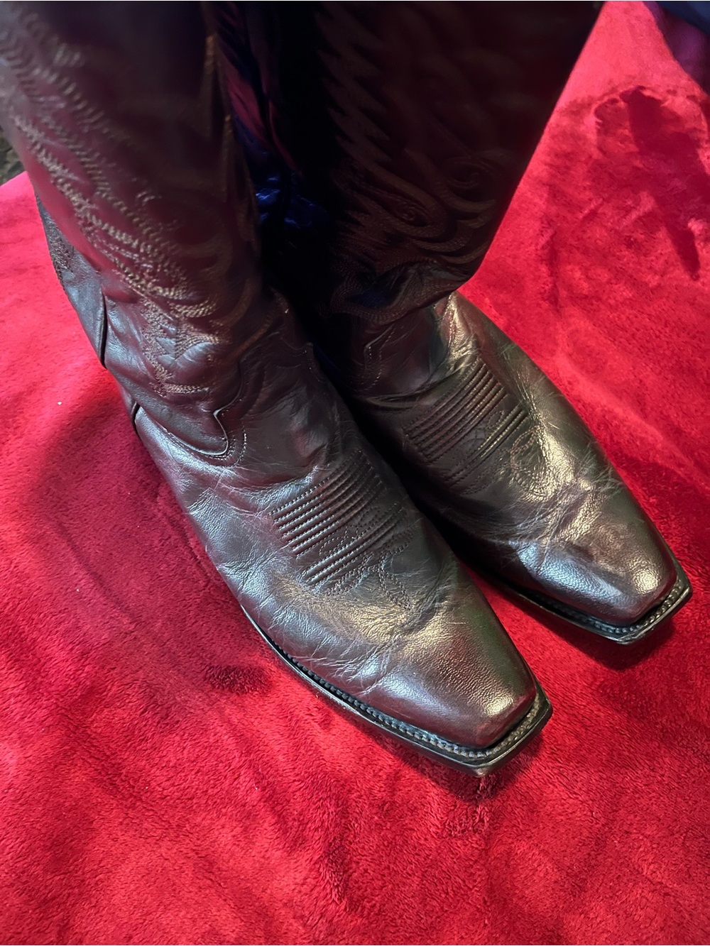 Vaccari goat skin boots in size 13d